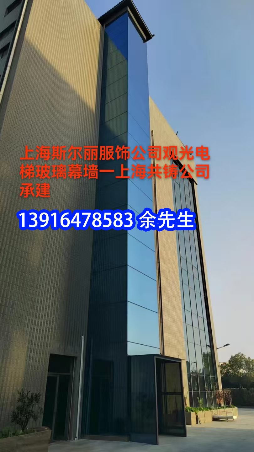 上海斯尔丽服饰公司观光电梯玻璃幕墙